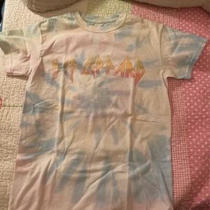 Def Leppard tye dye shirt